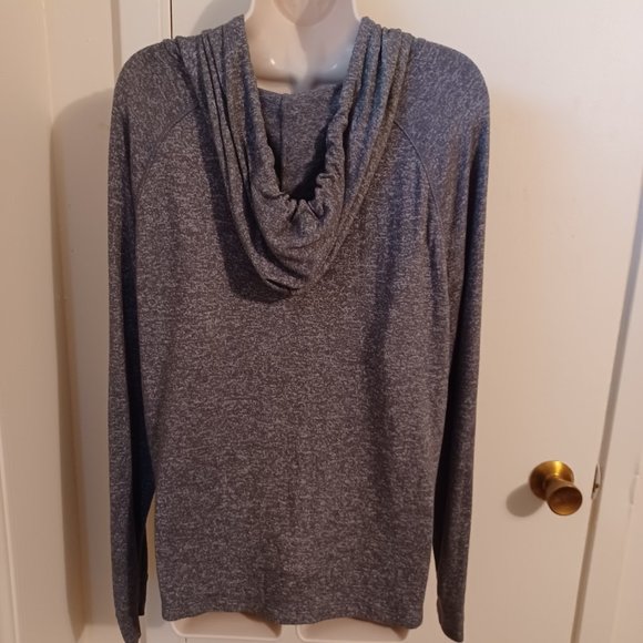 Victoria Secret PINK Black Hearts Gray Hoodie Medium - Picture 5 of 8